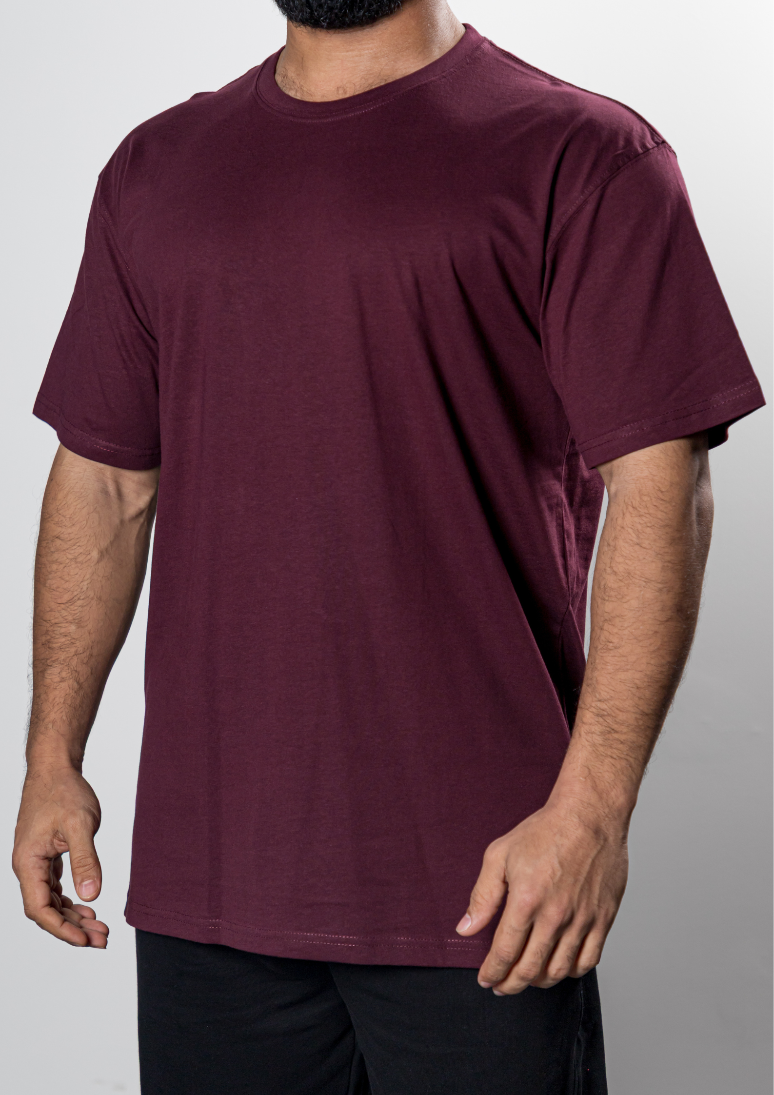 NO JEANS Cotton T-shirts – Maroon