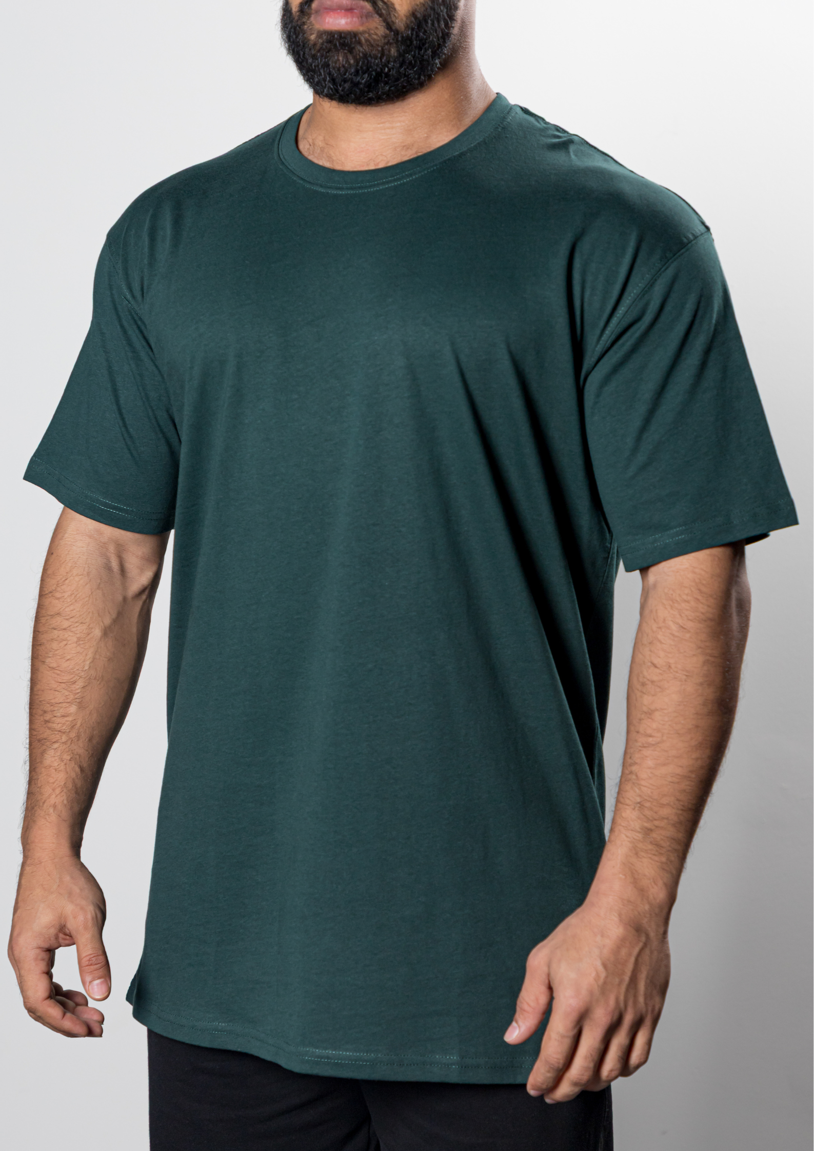 NO JEANS Cotton T-shirts – Dark Green