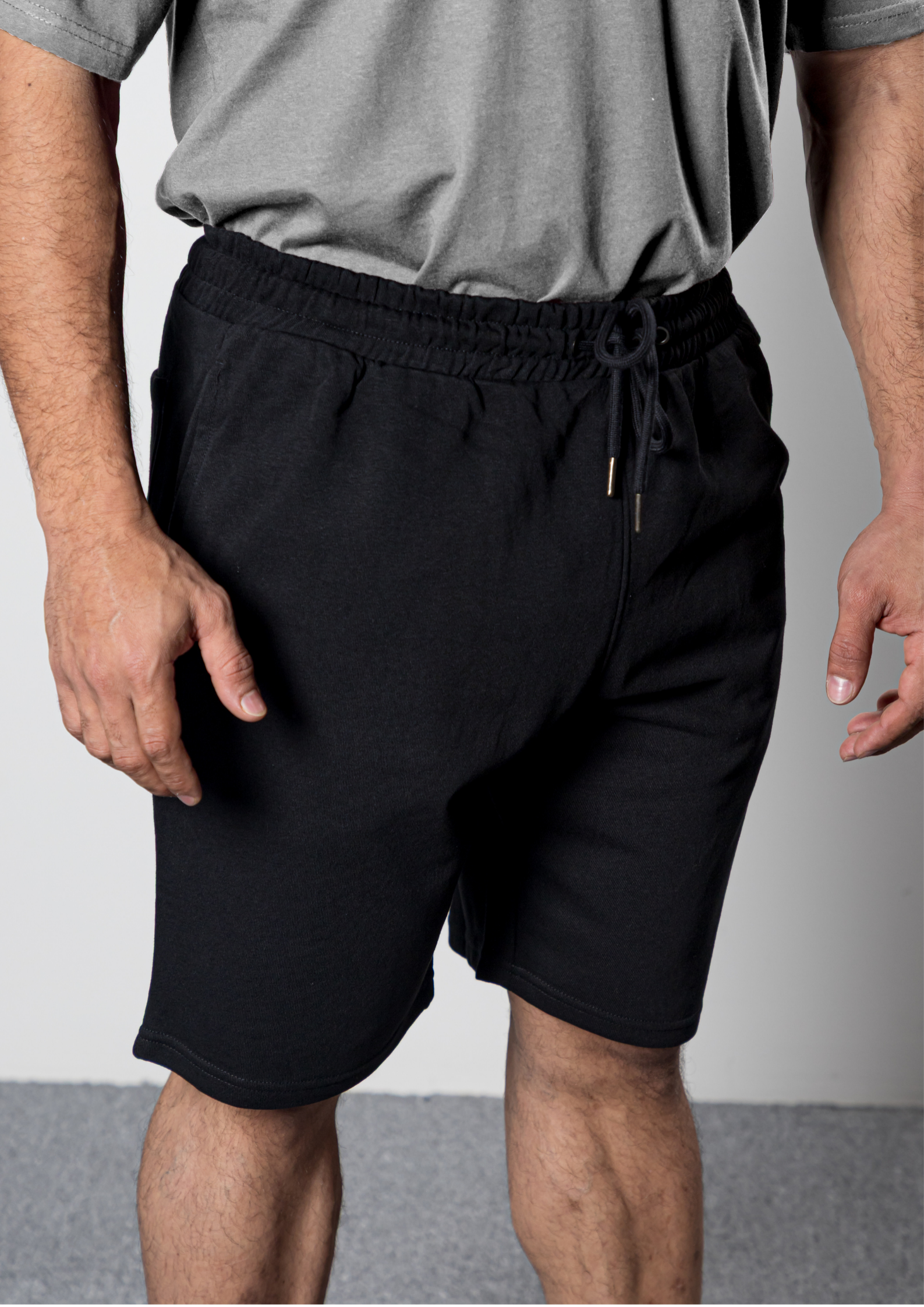 NO JEANS Cotton Shorts – Black