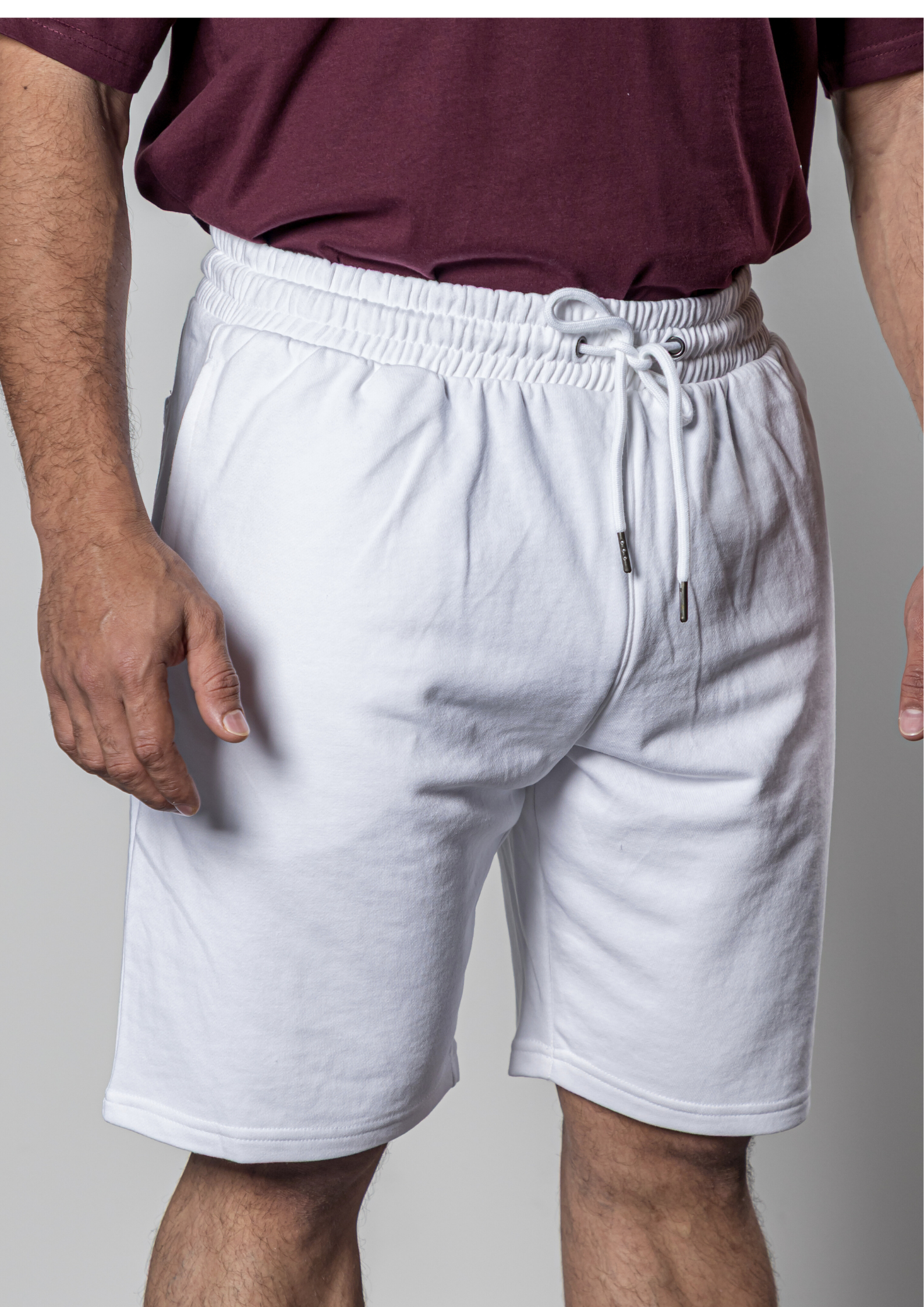 NO JEANS Cotton Shorts – White
